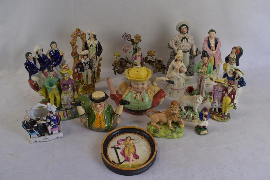 LRG. GROUPING OF STAFFORDSHIRE (1 of 4)