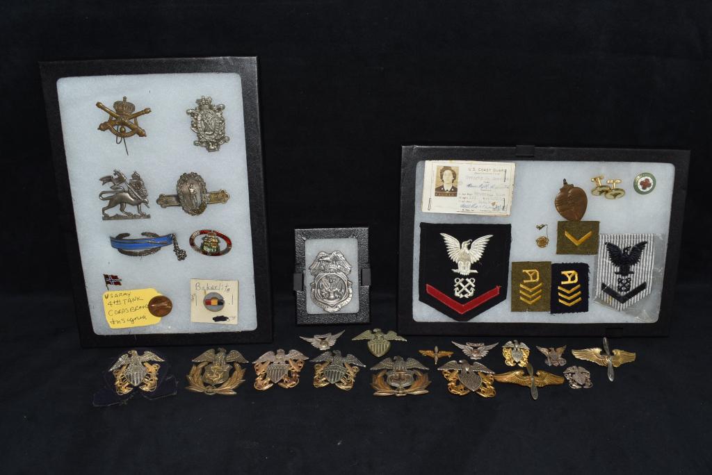 LARGE LOT OF MISC. U.S. PINS, BADGES, & PATCHES (1 of 5)