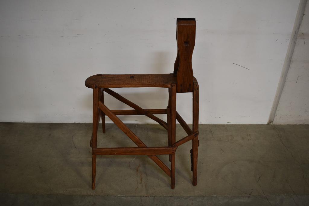 ANTIQUE SADDLE MAKER'S BENCH (1 of 2)