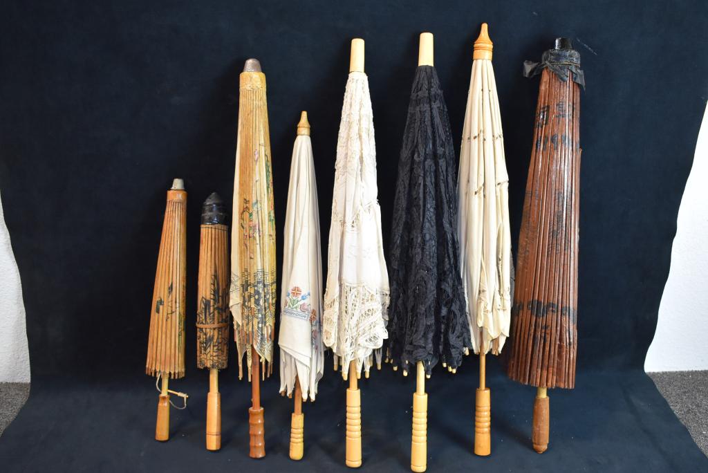 8 VINTAGE UMBRELLAS & PARASOLS (1 of 1)