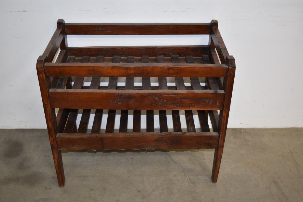2 TIER PRIMITIVE DRYING SHELF (1 of 2)