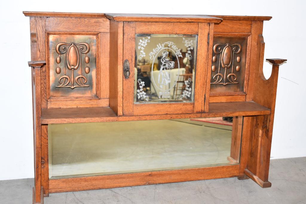 ARTS & CRAFTS OVER THE MANTLE MIRROR (1 of 3)