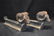 PR. CAST IRON RAM HEAD ANDIRONS