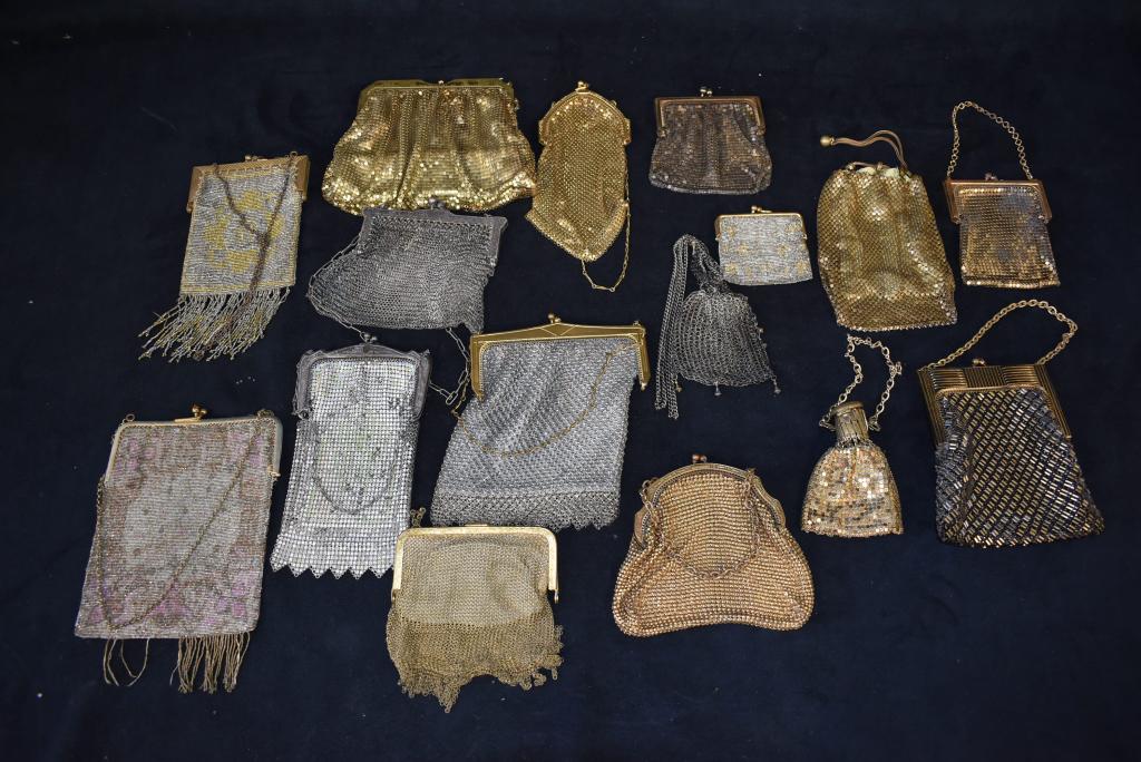 LOT OF 16 METAL MESH PURSES (1 of 1)
