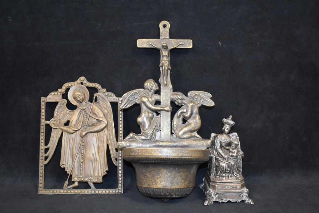 3 METAL RELIGOUS ITEMS (1 of 4)