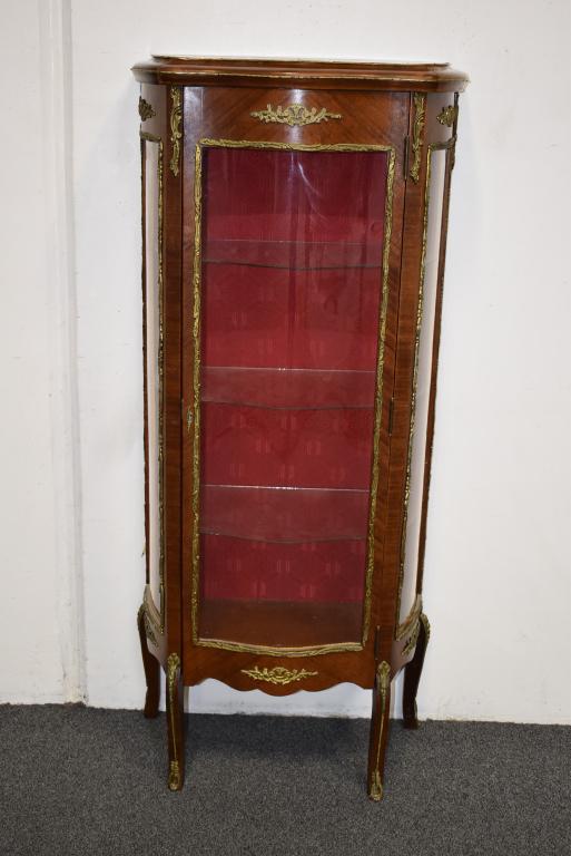 FRENCH STYLE CURIO W/ ORMOLU (1 of 2)