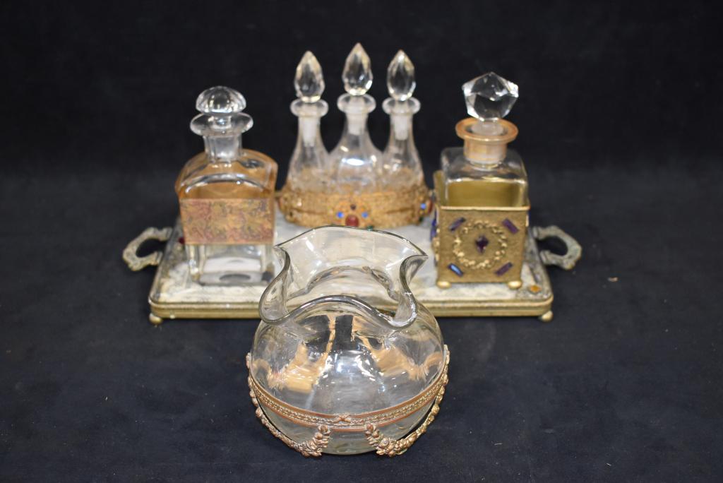 5 PC. JEWELED DRESSER SET (1 of 2)