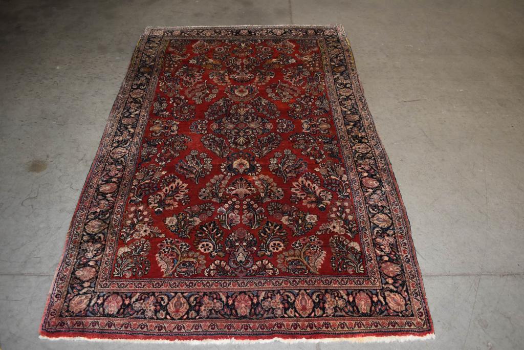 APPROX. 6'7" x 4'1" HANDMADE SAROUK PERSIAN RUG (1 of 1)