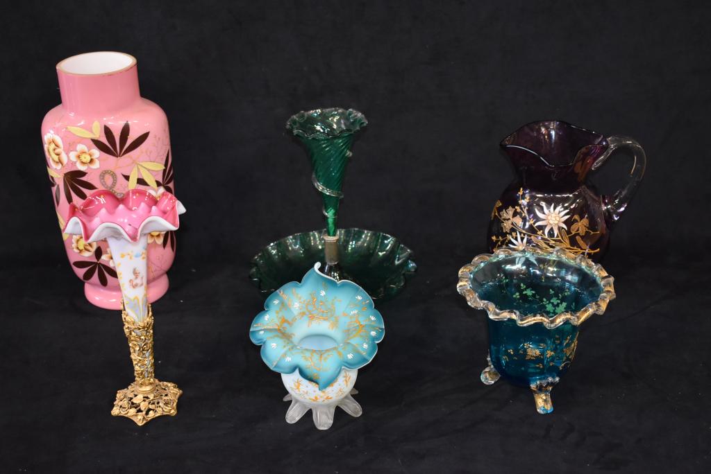 6 PCS. VICTORIAN GLASSWARE (1 of 1)