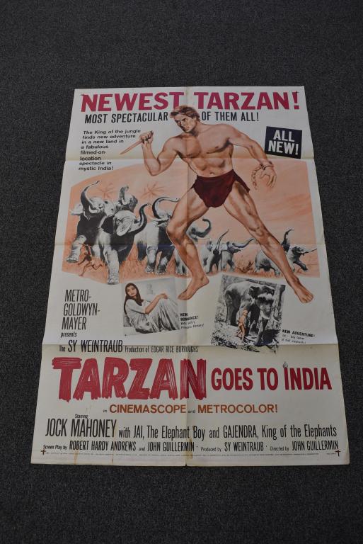 1962 TARZAN GOES TO INDIA MOVIE POSTER (1 of 1)