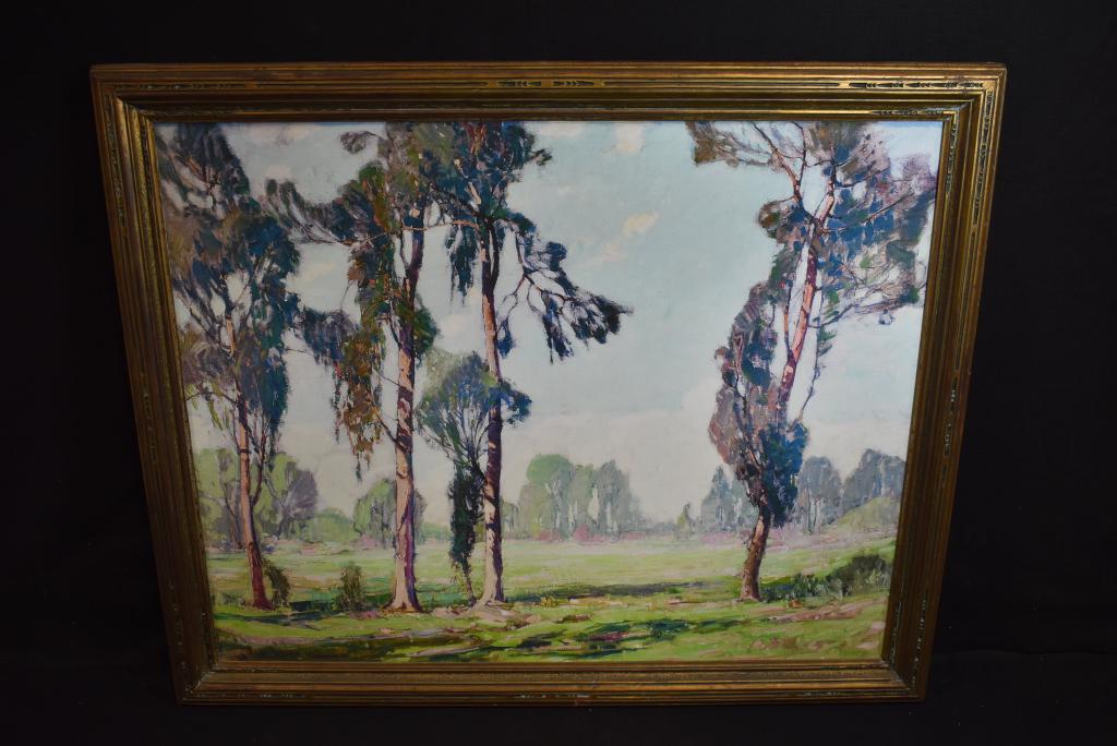 PAUL LAURITZ CALIF. LANDSCAPE PRINT ON CANVAS: PRINT IS 49" x 39"