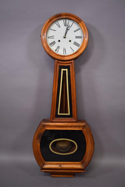 LARGE ANTIQUE BANJO CLOCK (1 of 5)