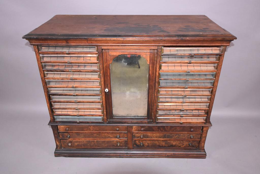 LARGE ANTIQUE 26 DRAWER SPOOL CABINET (1 of 5)