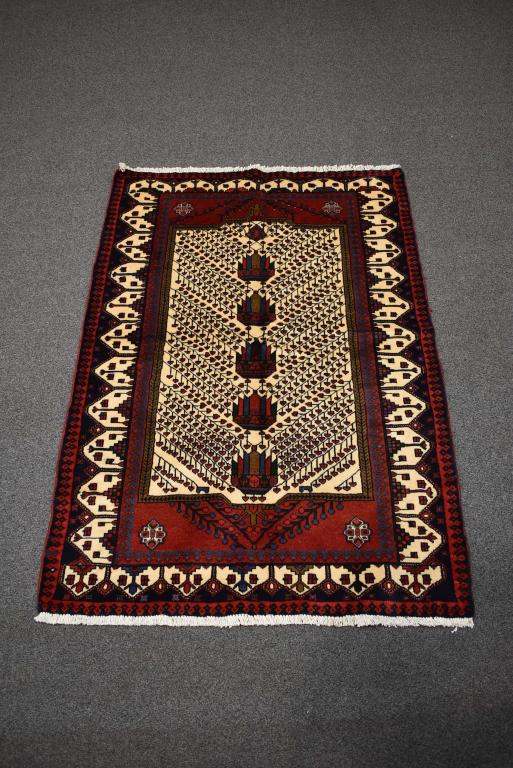 APPROX. 4'4" X 6' HANDMADE PERSIAN RUG (1 of 2)