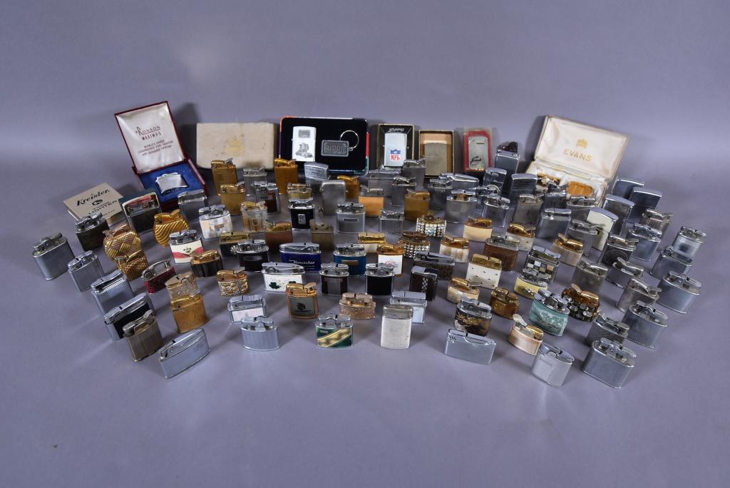 LOT OF APPROX. 120 VINTAGE LIGHTERS (1 of 2)