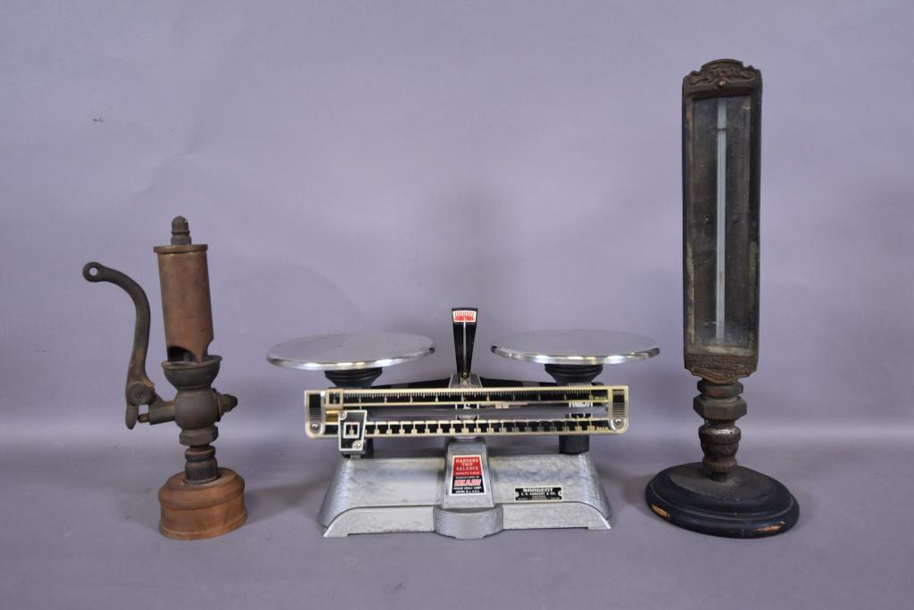 BALANCE SCALE, EXHAUST WHISTLE, & THERMOMETER (1 of 7)