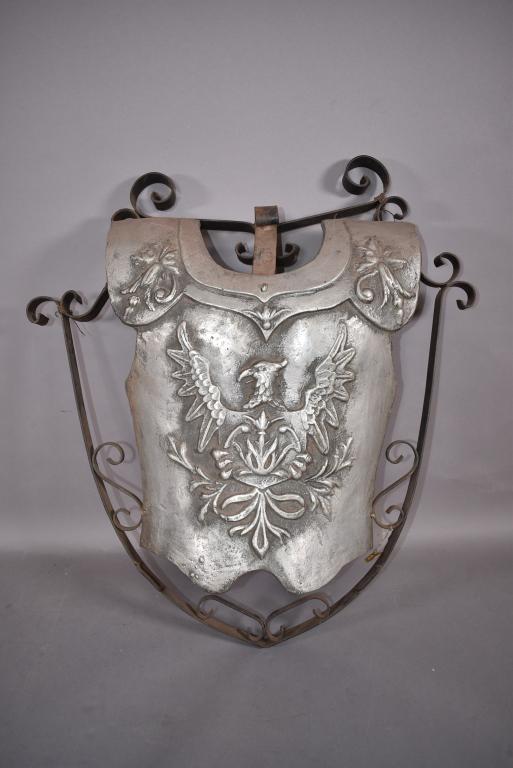 METAL WALL HANGING SPANISH STYLE CHEST PLATE (1 of 2)