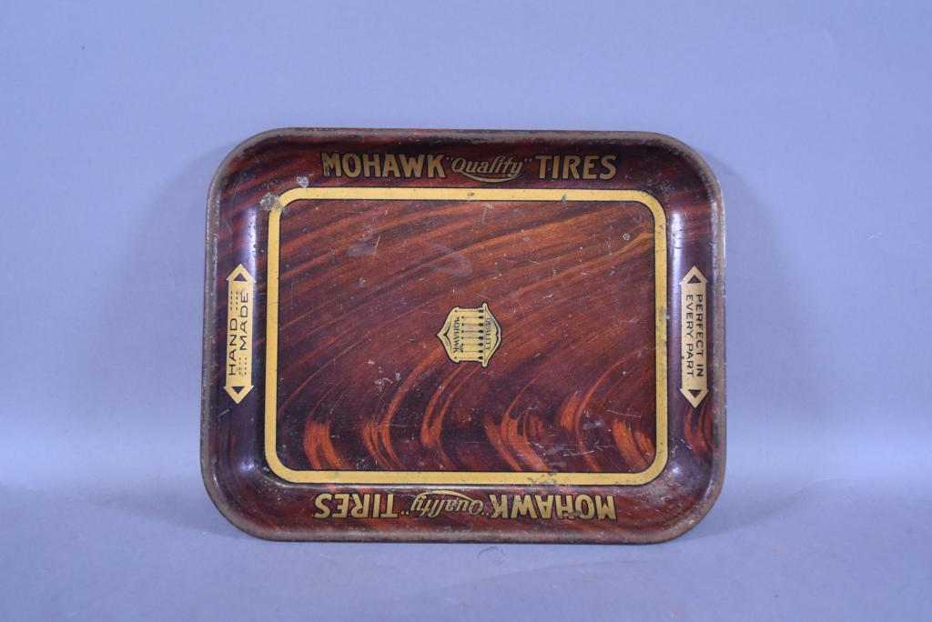 ANTIQUE MOHAWK TIRE ADVERTISING TRAY (1 of 2)