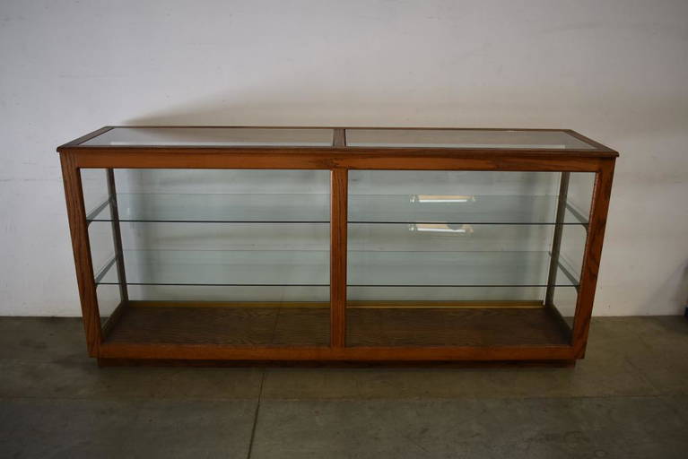 Oak Display Case Or Showcase