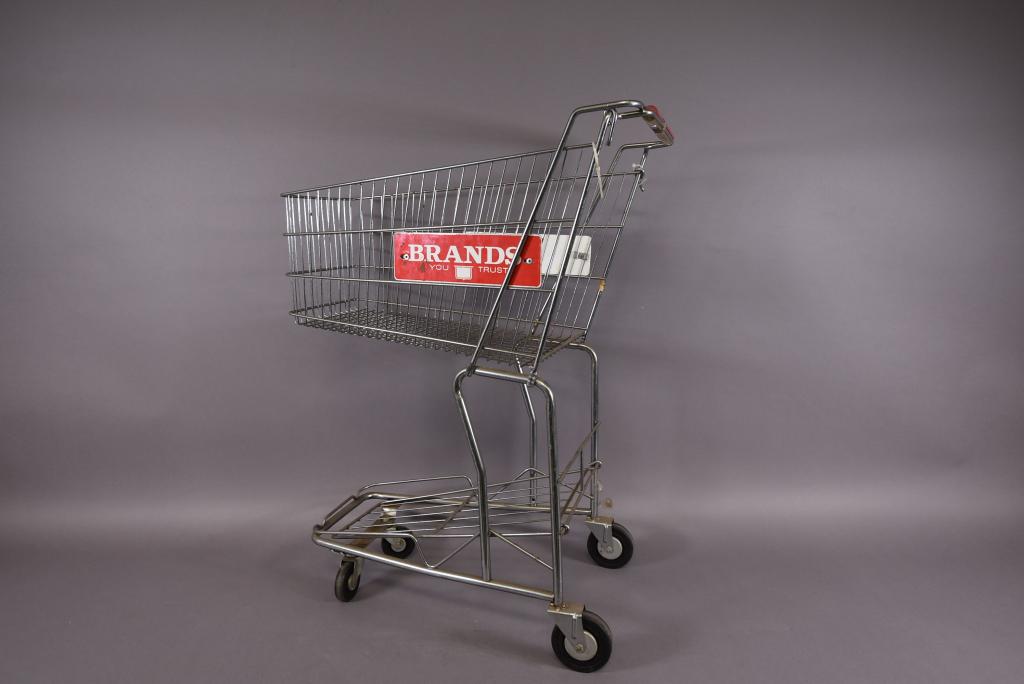 CHILD'S "BRANDS YOU TRUST" SHOPPING CART (1 of 3)