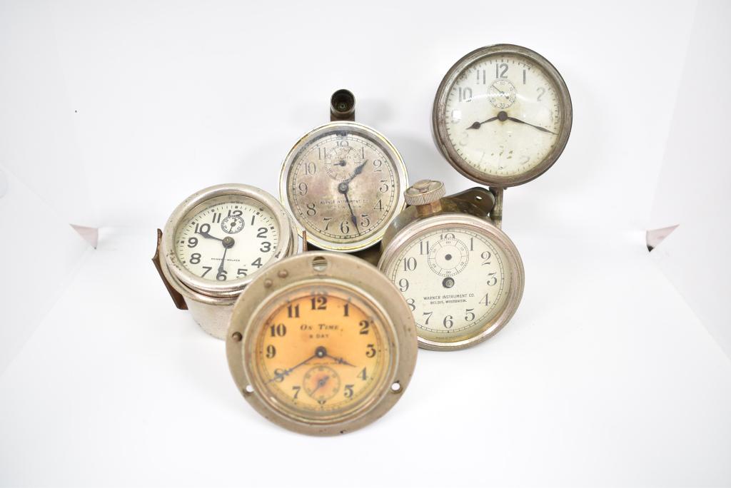 5 CAR CLOCKS (1 of 1)