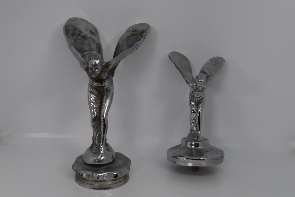 2 FLYING LADY HOOD ORNAMENTS / MASCOT (1 of 3)