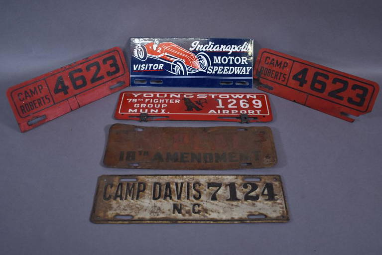 6 License Plate Toppers