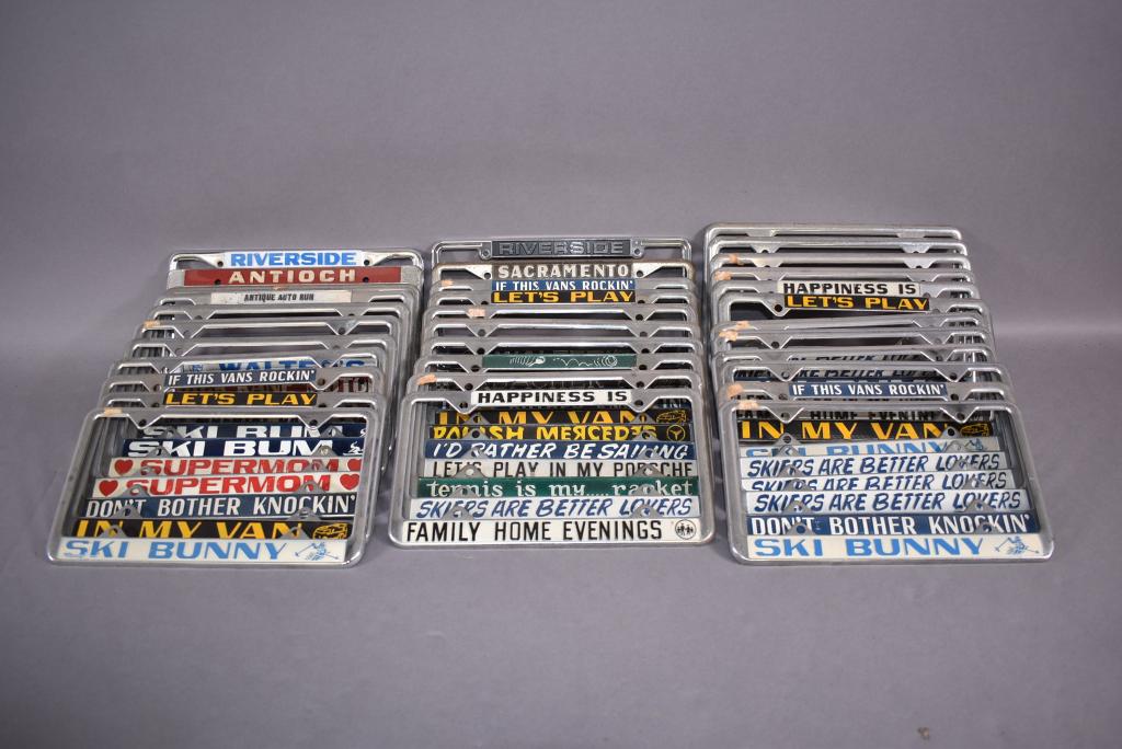 COLLECTION OF LICENSE PLATE HOLDERS (1 of 1)