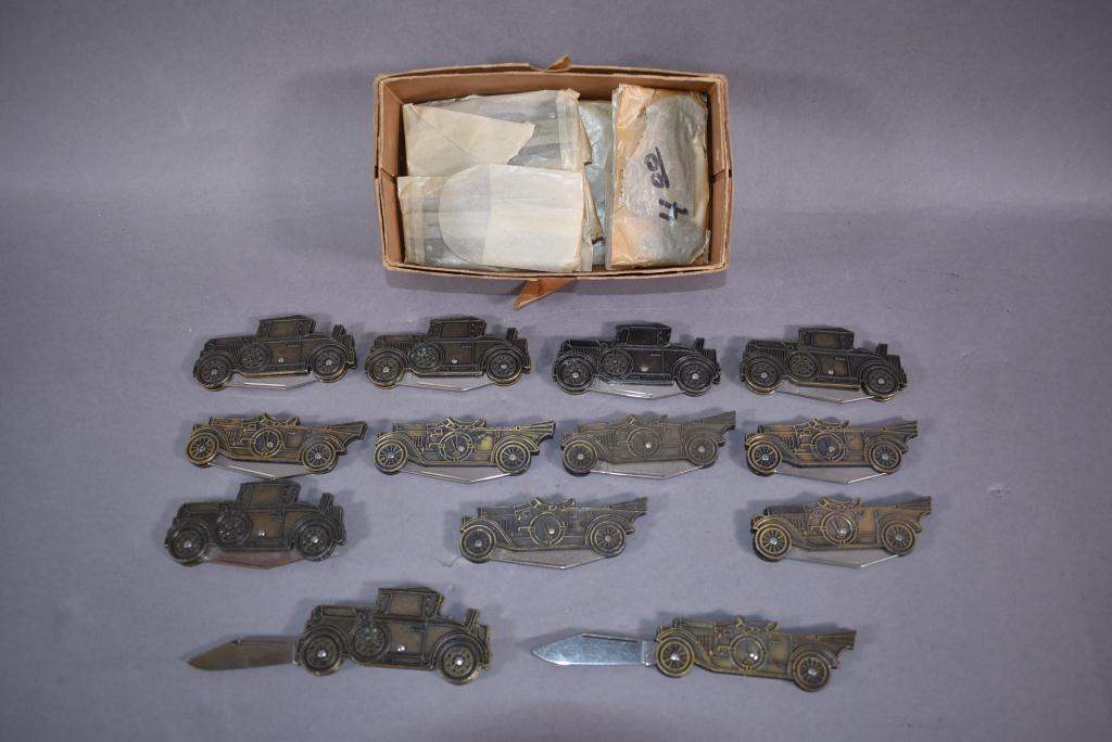 27 "COLONIAL" AUTO SHAPED POCKET KNIVES (1 of 3)