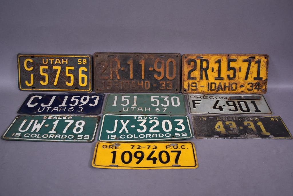 10 MISC. LICENSE PLATES (1 of 1)