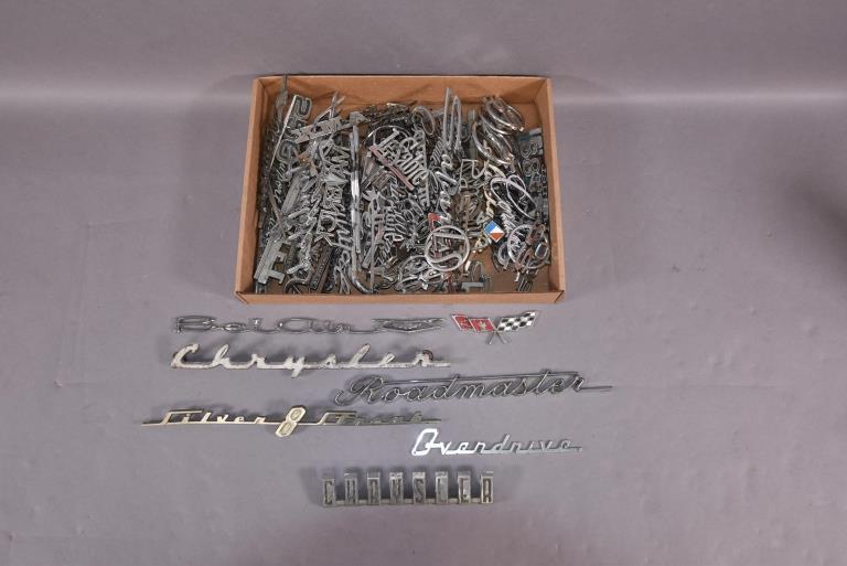LARGE GROUPING OF MISC. CAR EMBLEMS (1 of 2)