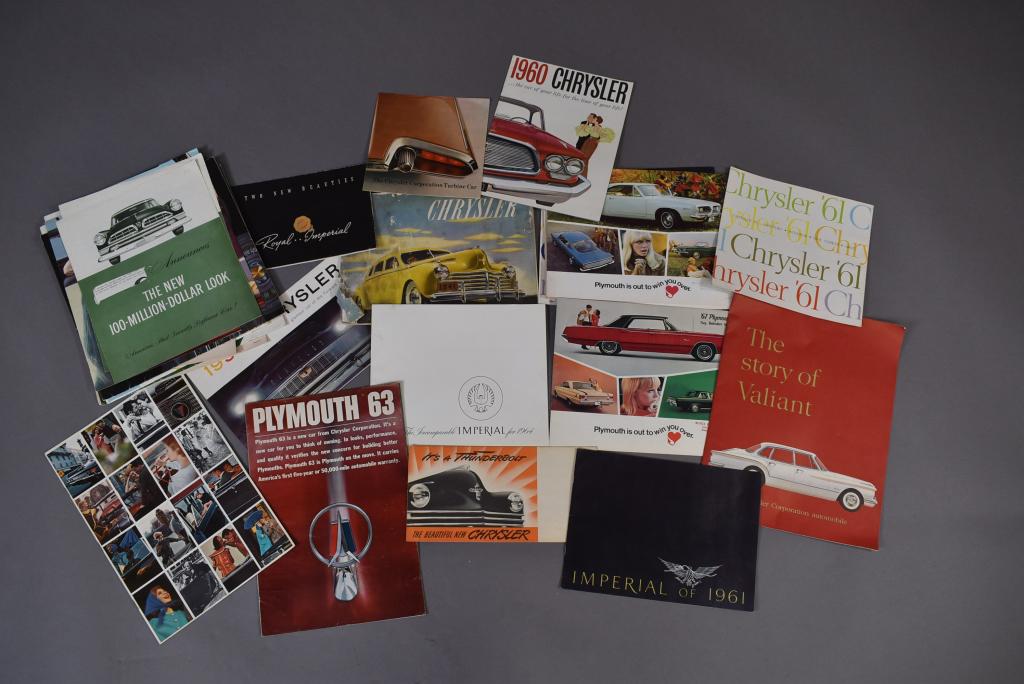 COLLECTION OF CHRYSLER CAR BROCHURES (1 of 3)