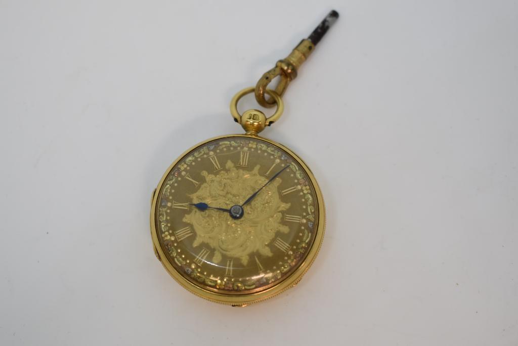 JAMES MCCABE 18KT GOLD POCKET WATCH (1 of 4)