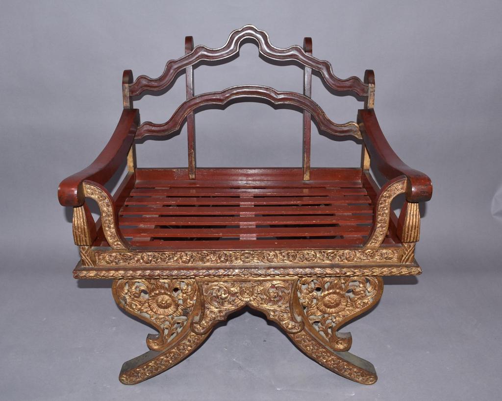 HIGHLY CARVED CHINESE ARMCHAIR (1 of 3)