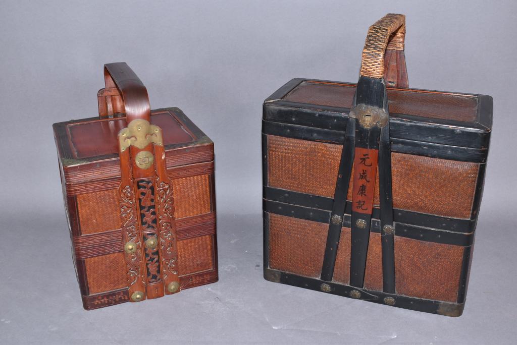 2 ANTIQUE CHINESE WEDDING BASKETS (1 of 4)
