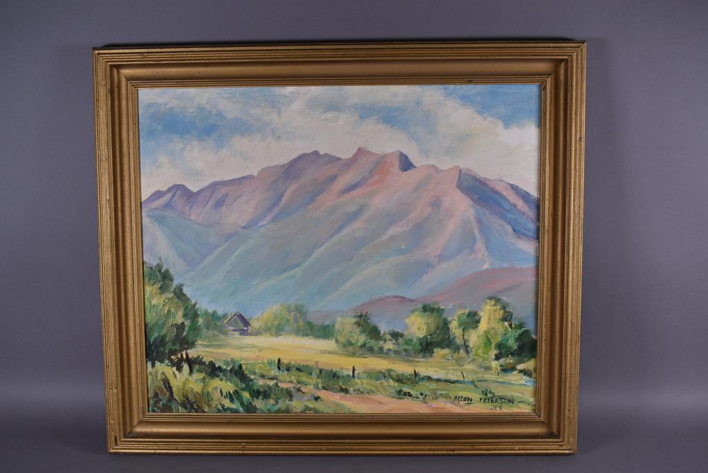 ALTON PETERSON O/B MOUNTAIN LANDSCAPE PAINTING (1 of 4)