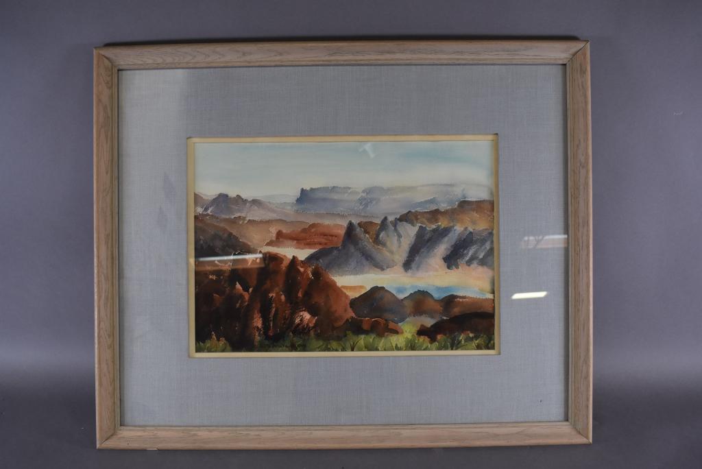 RUTH ANN YOUNGLOVE DESERT SCENE WATERCOLOR (1 of 4)