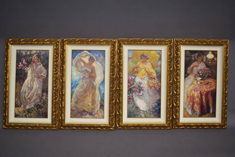 Set Of 4 Seasons Jose Royo Artist's Proofs