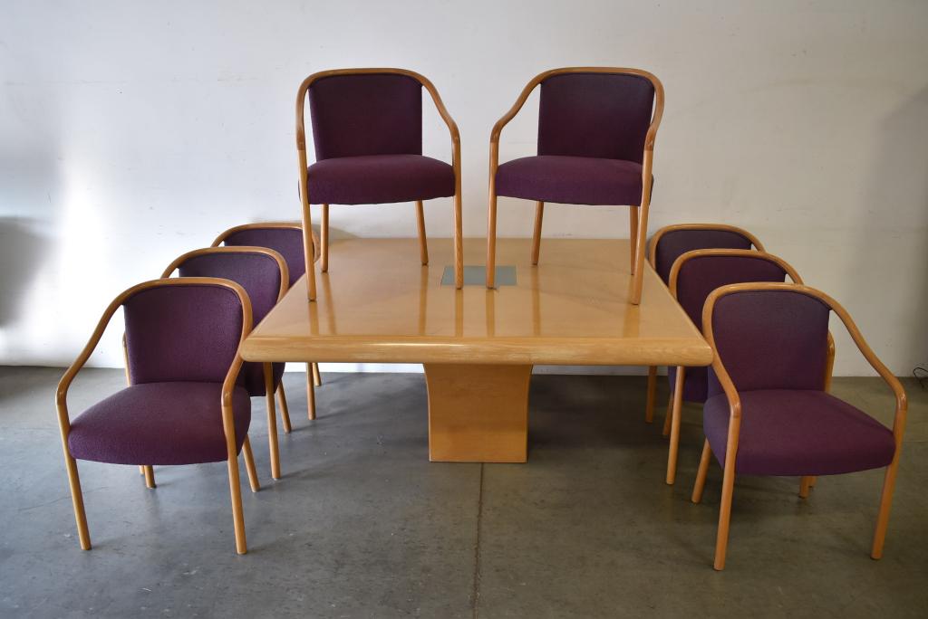 STEVE CHASE LIGHT UP TABLE W/ 8 BRICKELL CHAIRS (1 of 7)