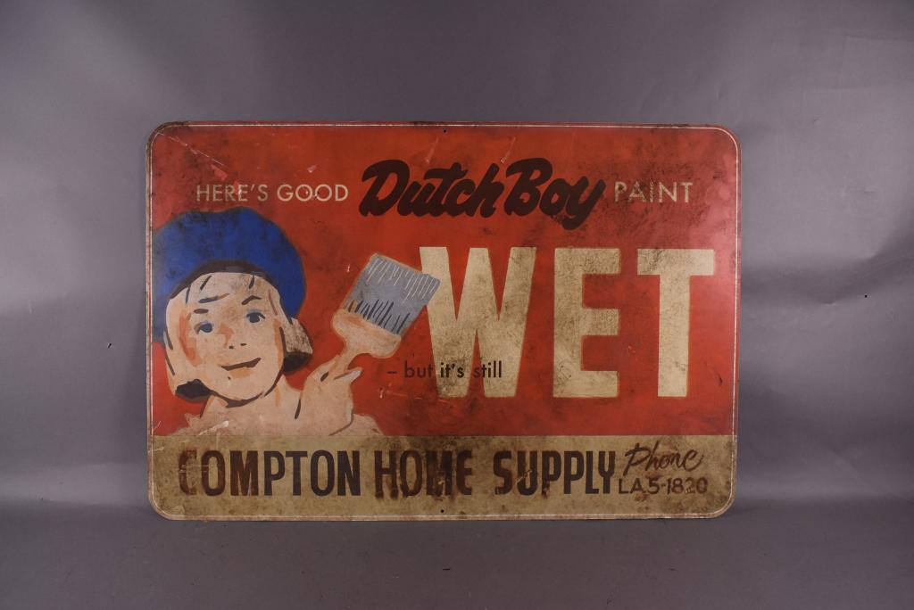 い*。様 レア Dutch Boy Paints ダッチボーイ 看板 レア Dutch Boy Paints ダッチボーイ 看板