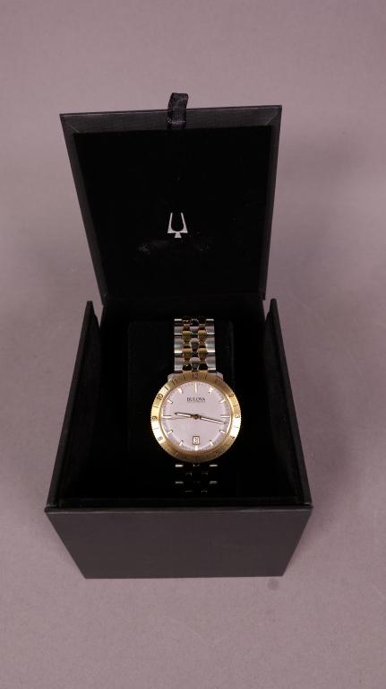 Bulova Accutron II Moonview Men's Watch: Model 98B216--Japanese Made Quartz Movement--Stainless Steel--CAse Diameter is 42 Millimeters