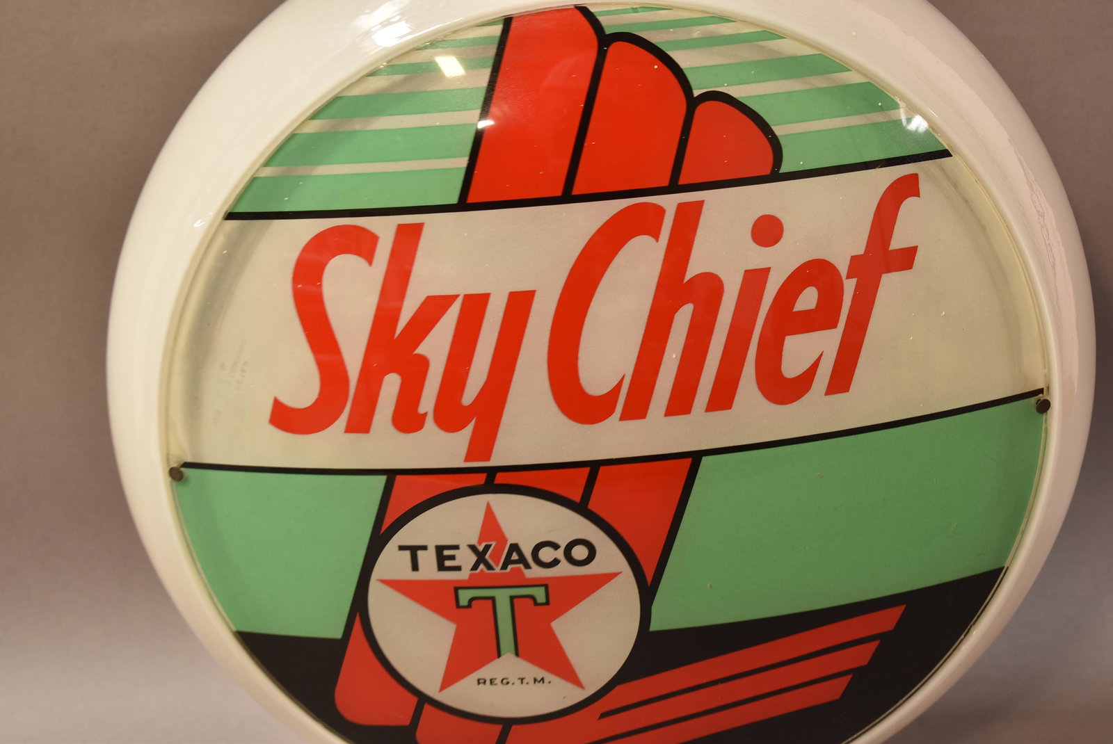 Texaco (black-T) Sky Chief 13.5" Globe Lenses (1 of 5)