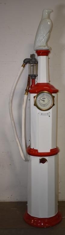 National Simplex Clock Face Gas Pump Restored (1 of 4)