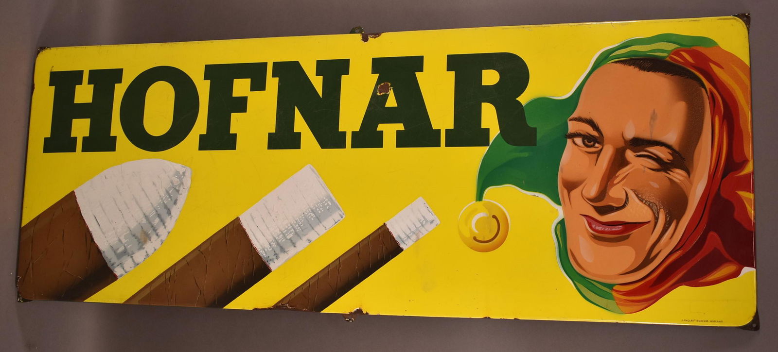 Hofnar (Cigar) Porcelain Sign