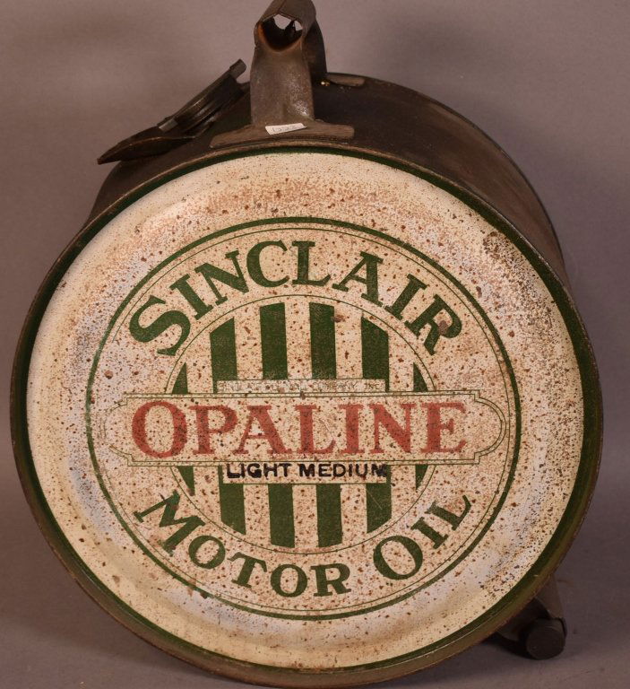 Sinclair Opaline Motor Oil Five Gallon Rocker Can (1 of 4)