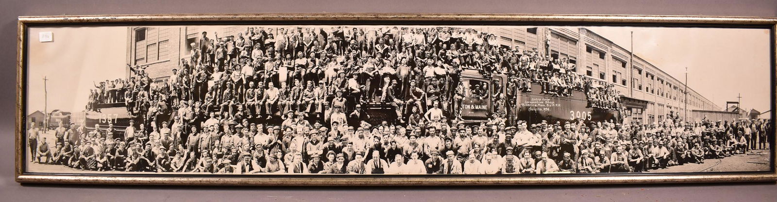 1924 Yard Long Photograph of Boston & Maine Railro (1 of 6)
