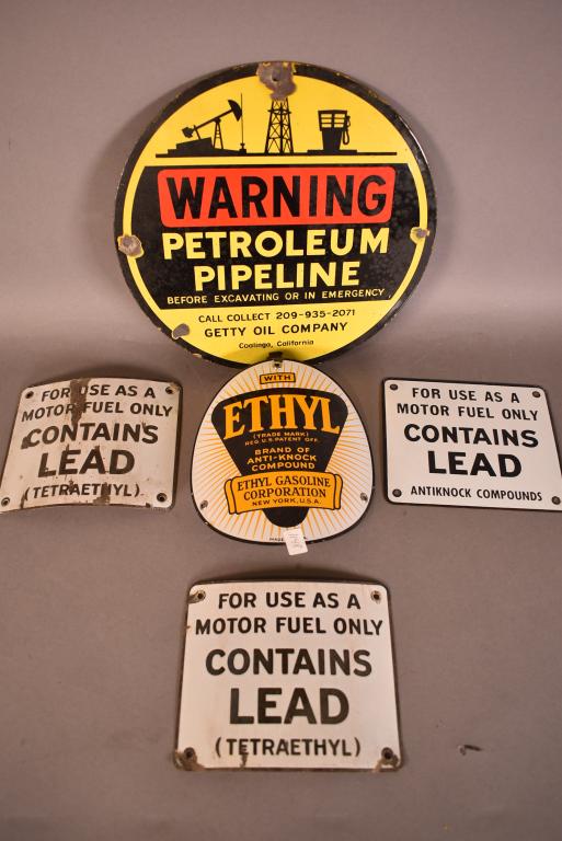 4-Ethyl Porcelain Sign & Warning Sign (1 of 7)