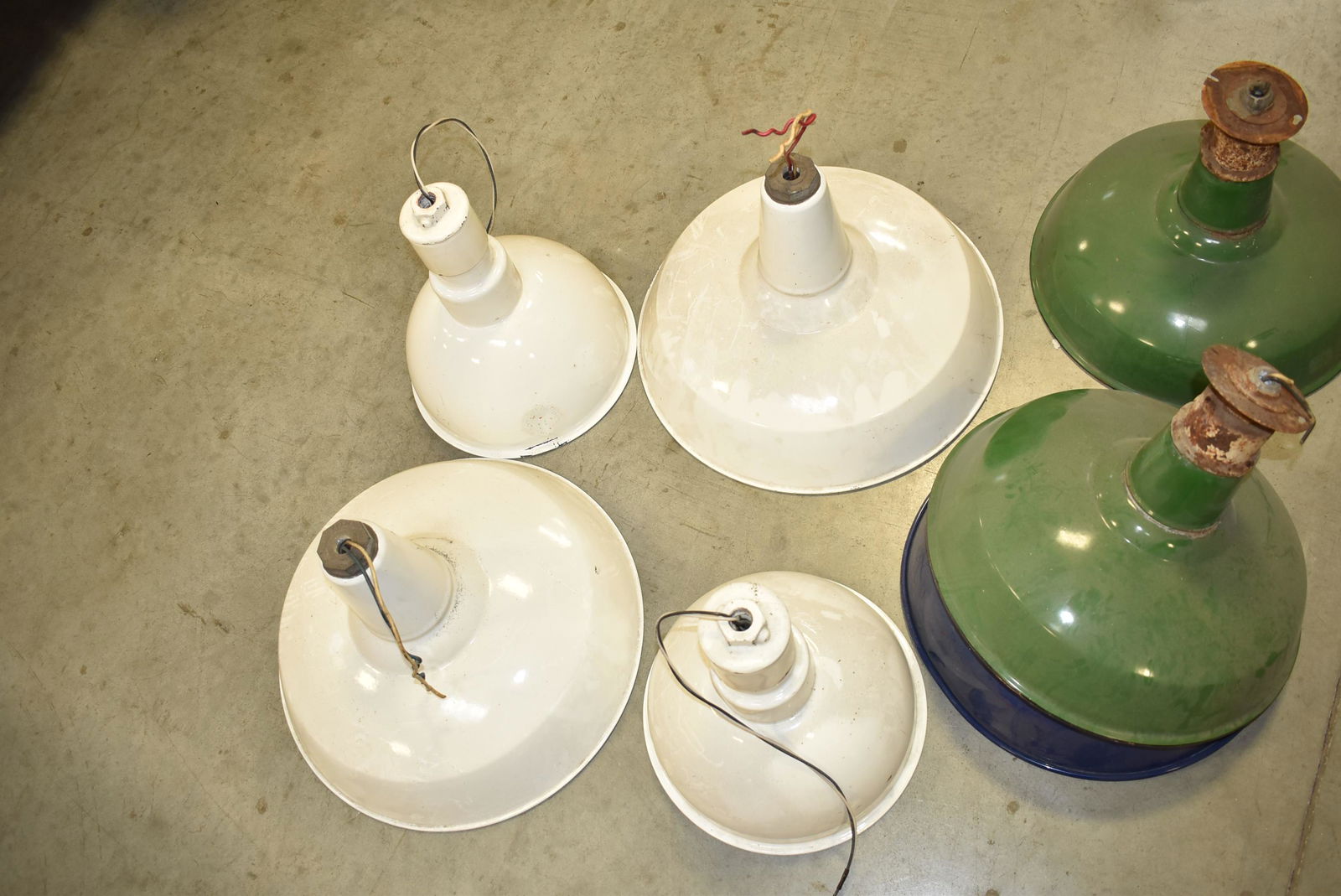 6-Porcelain Canopy Light Shades (1 of 2)