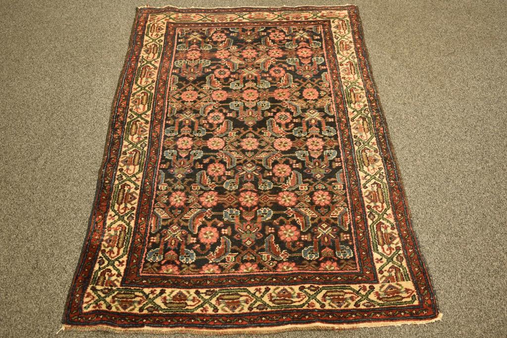 SMALL HANDMADE WOOL HAMADAN RUG (1 of 4)