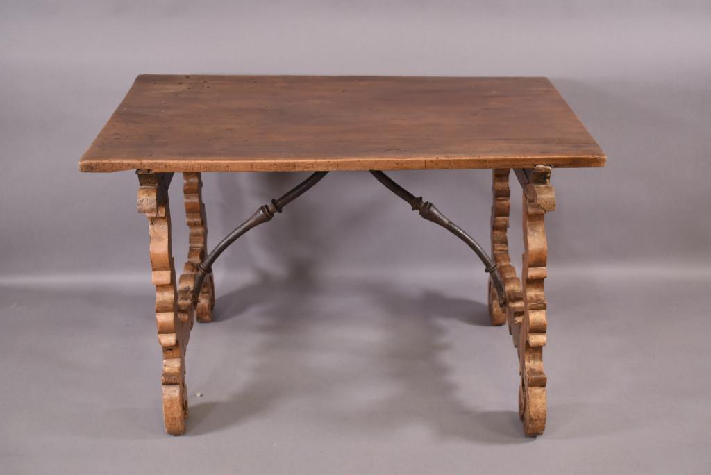 19TH C. SPANISH BAROQUE WALNUT TABLE (1 of 4)